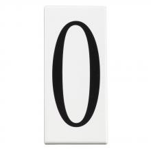 Kichler 4300 - Address Light Number 0 Panel White (10 pack)