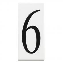 Kichler 4306 - Address Light Number 6 Panel White (10 pack)