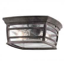 Kichler 49277WZC - Wiscombe Park™ 2 Light Flush Mount Weathered Zinc