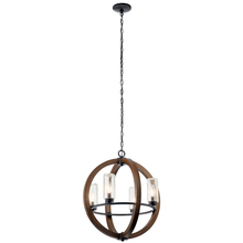 Kichler 49791AUB - Grand Bank™ 20" 4 Light Chandelier Auburn Stained™