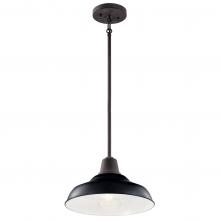 Kichler 49992BK - Outdoor Pendant/Semi Flush 1Lt