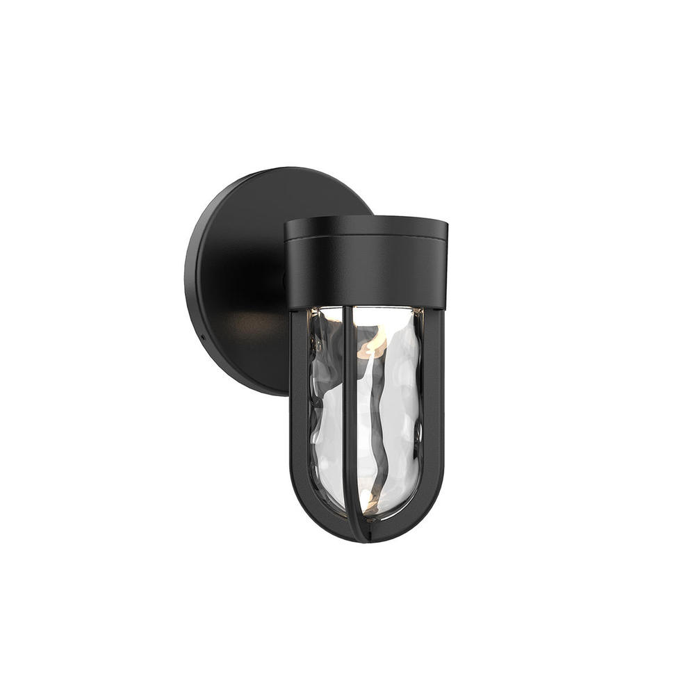 Davy Black LED Exterior Wall Sconce