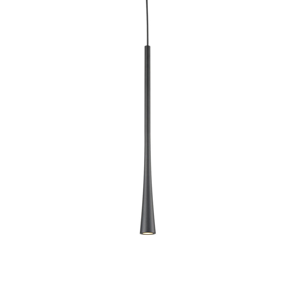 Taper 16-in Black LED Pendant