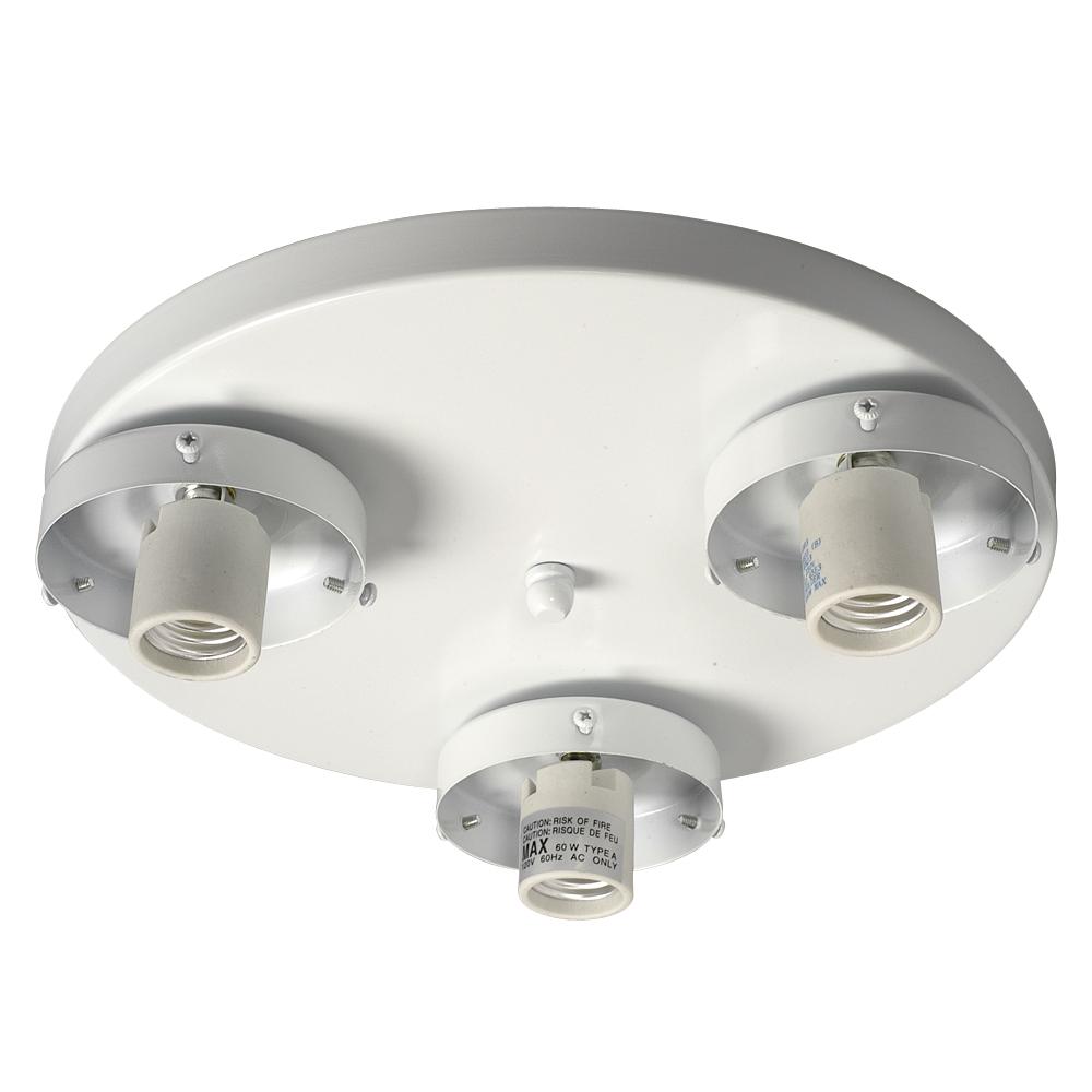 Ceiling Light Holder - White