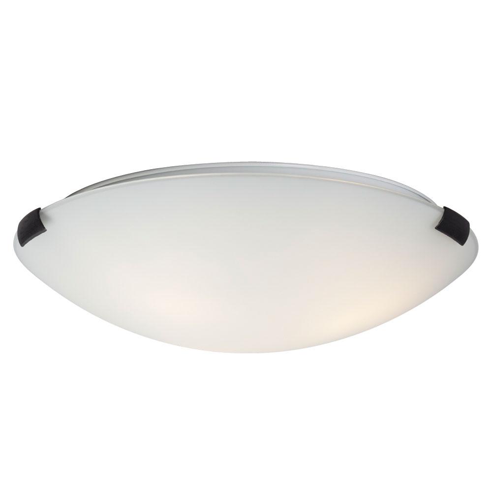 Flush Mount Ceiling Light - in Oil Rubbed Bronze finish with White Glass (*ENERGY STAR Pending)