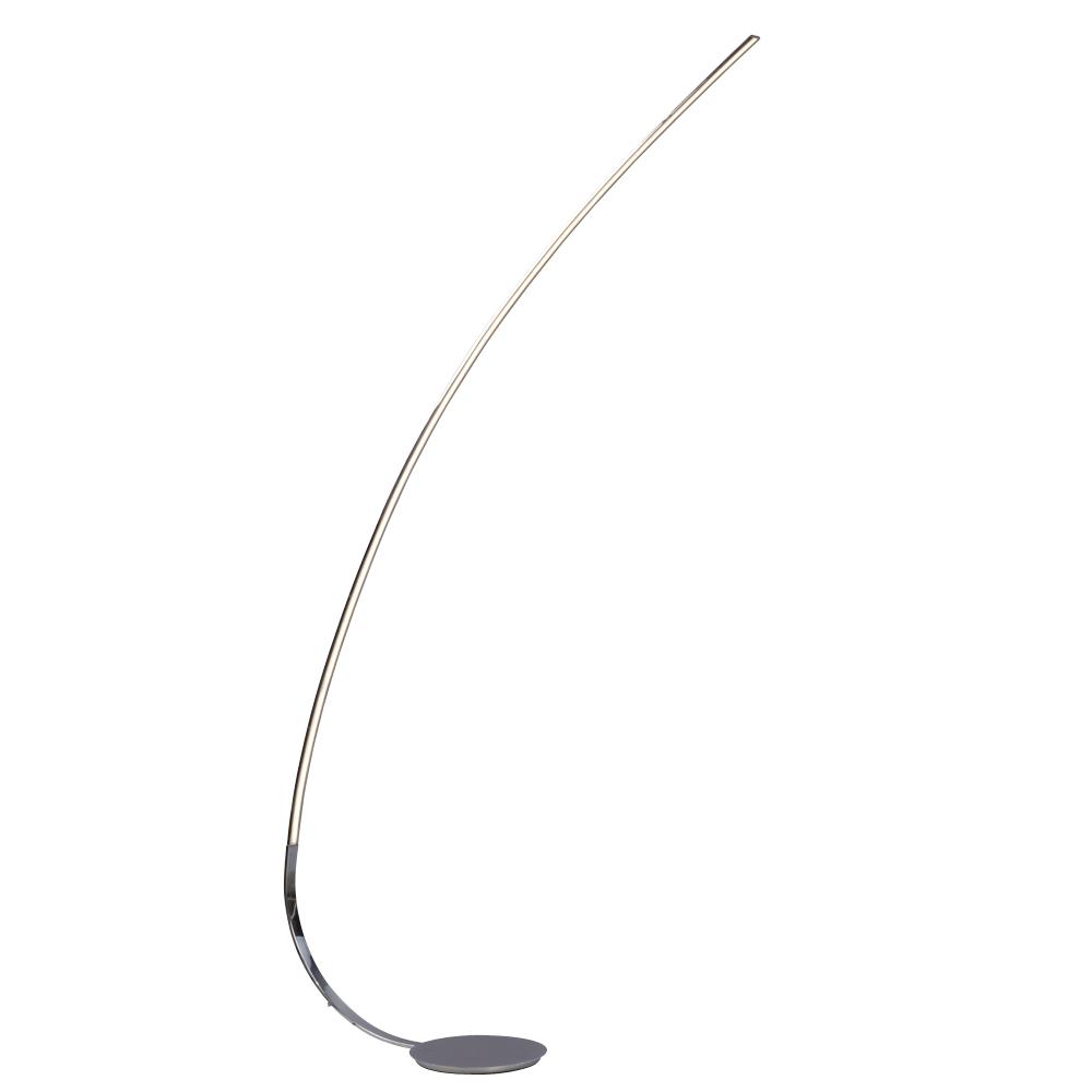 LED Arc Floor Lamp with foot switch - in Polished Chrome finish with Acrylic Lens (non-dimmable)