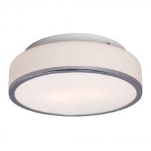 Galaxy Lighting 613532CH - Flush Mount - Chrome with White Glass