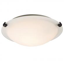Galaxy Lighting 680112WH-ORB - Flush Mount - Oil Rubbed Bronze w/ White Glass