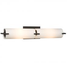 Galaxy Lighting ES710692PRB - 2-Light Bath & Vanity Light - in Painted Restoration Bronze finish with Satin White Glass