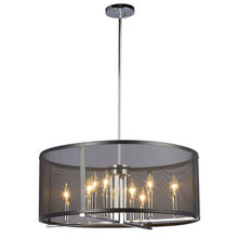 Galaxy Lighting 922791CH/BK - PENDANT CH/BK with 6",12" & 18" ext. rods
