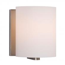 Galaxy Lighting ES710231BN - 1-Light Bath & Vanity Light - in Brushed Nickel finish with Satin White Glass