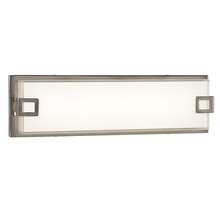 Galaxy Lighting L719452BN - LED Bath & Vanity Light - in Brushed Nickel finish with White Glass (Dimmable, 3000K)