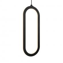 Dals FPD-CC-BK - Single Vertical Oblong Pendant 16''