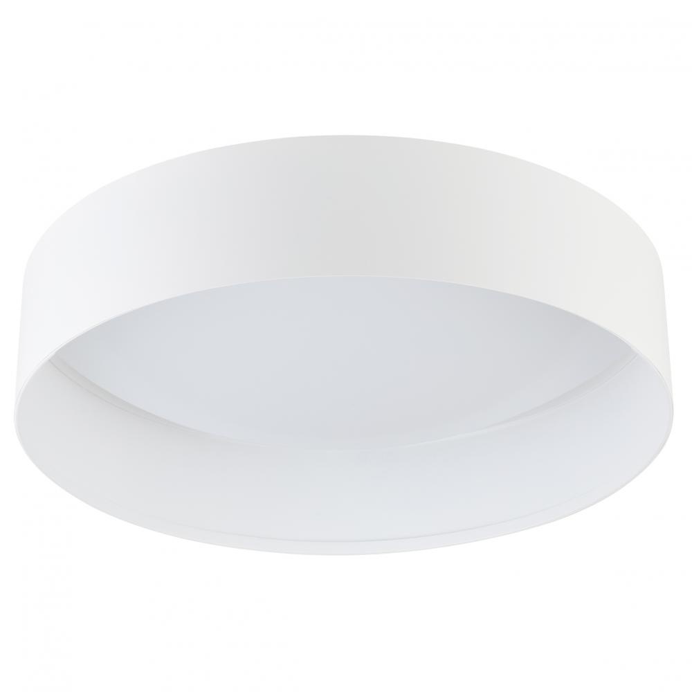 1 LT Integrated LED Ceiling Light w/ White Finish & White Acrylic Shade