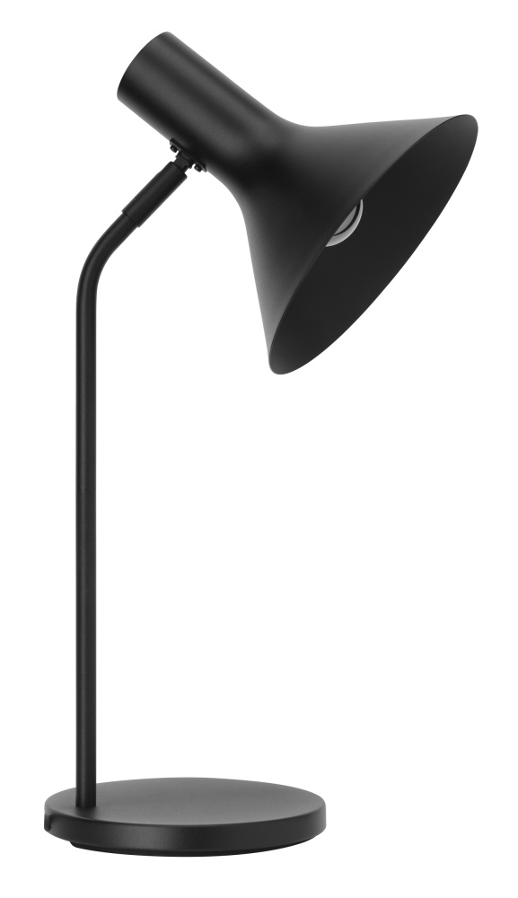 1 LT Table Lamp w/ Black Finish & Black Metal Shade