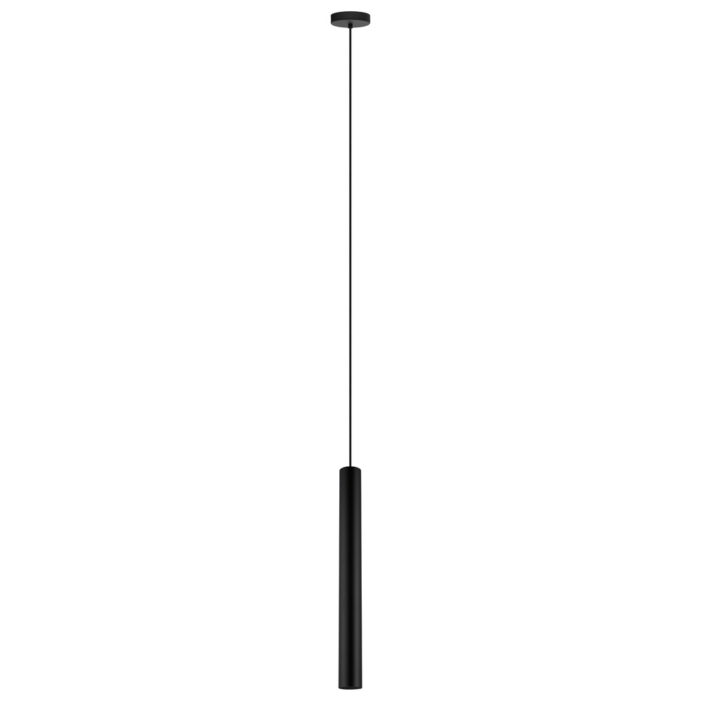 1 LT Cylinder Pendant w/ Matte Black Finish