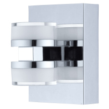 Eglo Canada 94651A - 1 LT LED Bath/Vanity Light w/ Chrome Finish & Clear & Satin Acrylic Shade