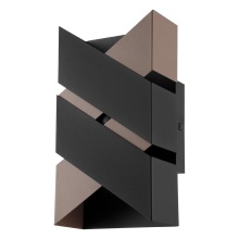 Eglo Canada 99689A - 1 LT Integrated LED  Wall Light w/ Structured Black & Mocha Finish
