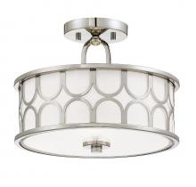 Savoy House Meridian M60015PN - 2-Light Ceiling Light in Polished Nickel