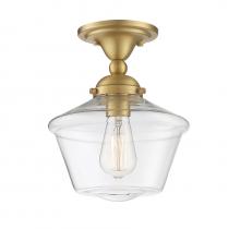 Savoy House Meridian M60059NB - 1-light Ceiling Light In Natural Brass