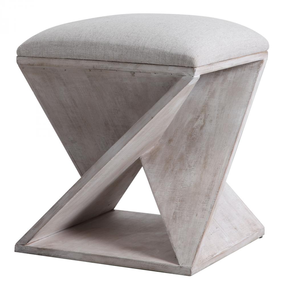 Uttermost Benue Gray Ottoman