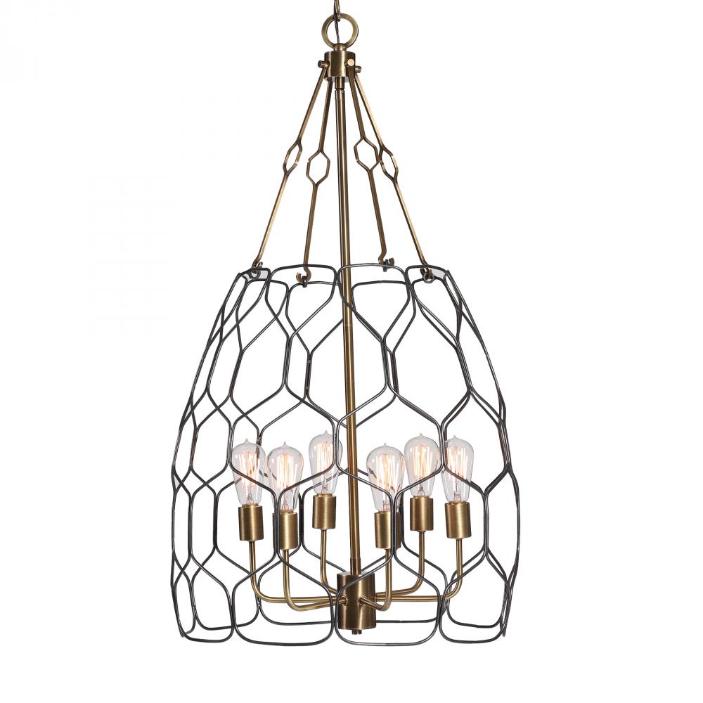 Uttermost Halstead 6 Light Farmhouse Pendant