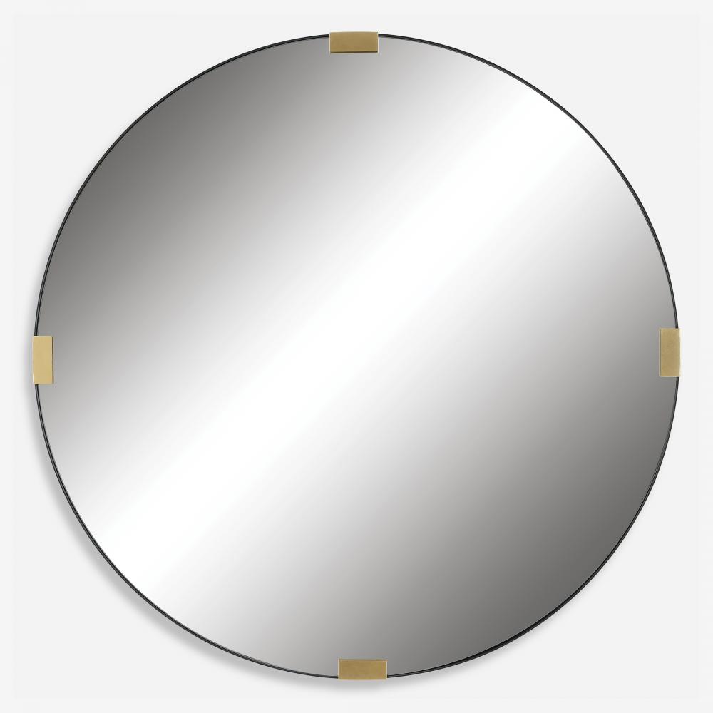 Uttermost Clip Modern Round Mirror