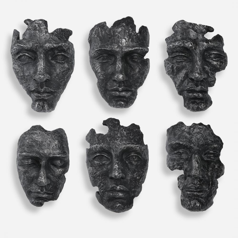 Uttermost Self-Portrait Metallic Wall Decor Set/6