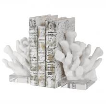 Uttermost 17549 - Uttermost Charbel White Bookends, Set/2