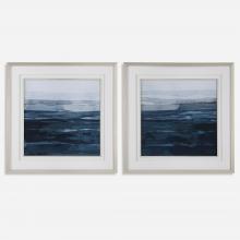 Uttermost 32270 - Uttermost Rising Blue Abstract Framed Prints Set/2