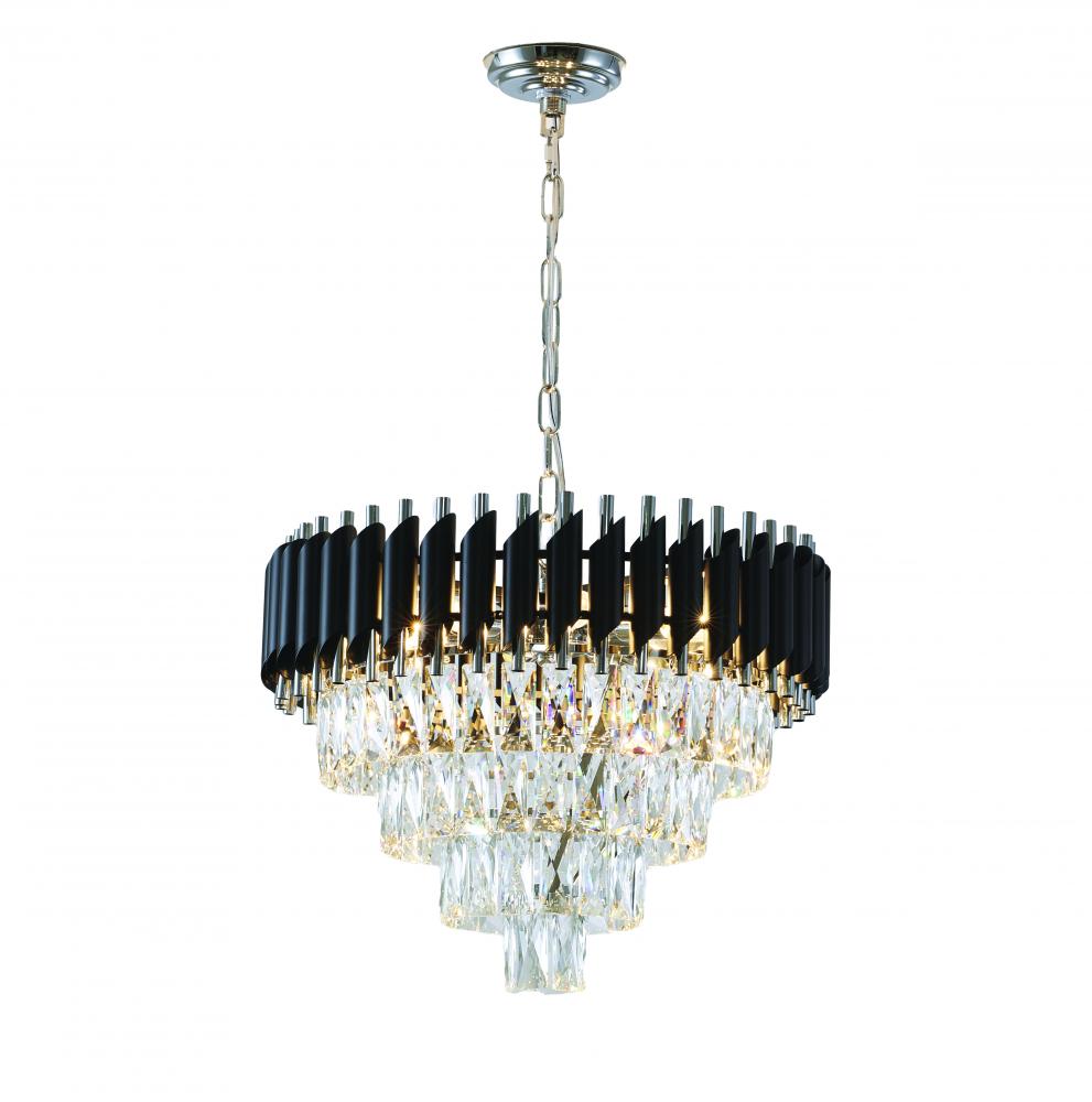 Black and Chrome Chandelier