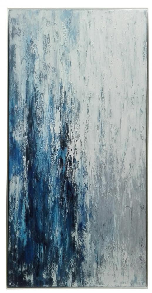 Blue and White Oil Painting