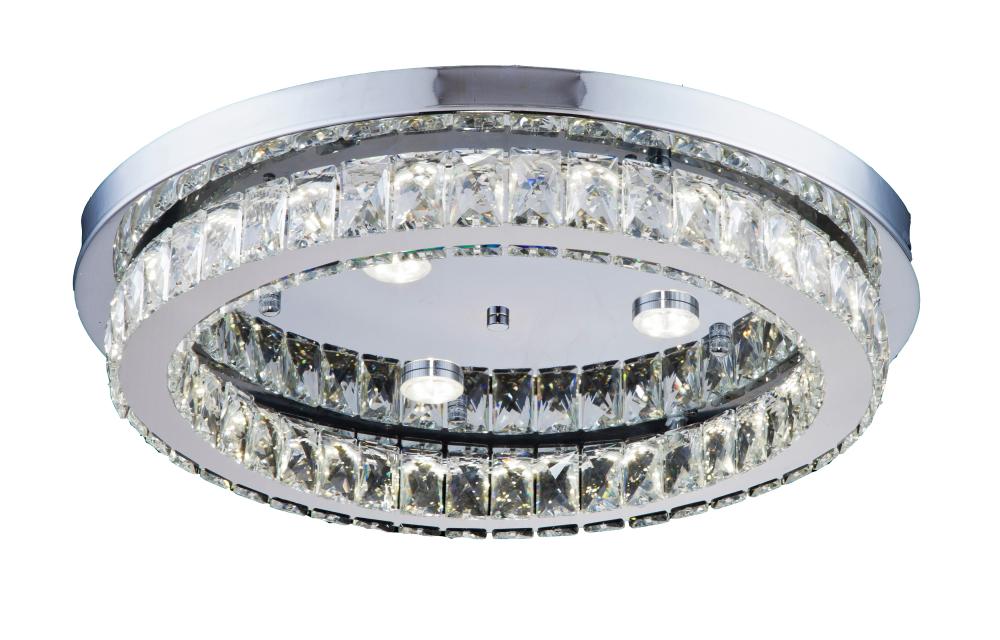 Chrome LED Flush Mount