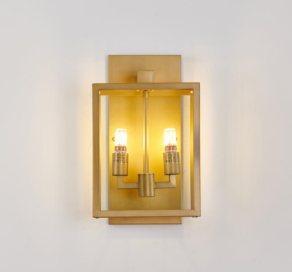 Gold Outdoor Wall Sconce