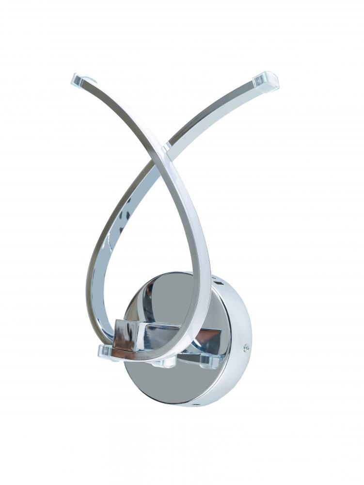 Chrome LED Wall Sconce