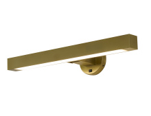 Bethel International Canada BLT105WBR - 4-Light Satin Brass Wall Sconce With A White Frosted Acrylic diffuser