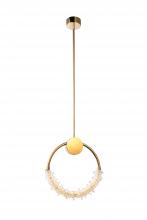 Bethel International Canada BU08P15G - LED Single Pendant Lighting Gold