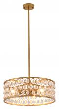 Bethel International Canada DU162C19G - Chandelier Metal & Crystal