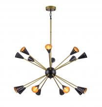 Bethel International Canada DU84 - Matte Black Chandelier