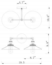 Bethel International Canada DU90 - Wall Sconce Black