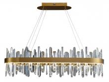 Bethel International Canada FT74C40G - LED Chandelier Stainless Steel & Crystal