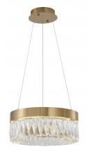 Bethel International Canada FT95C16G - LED Chandelier Stainless Steel & Crystal