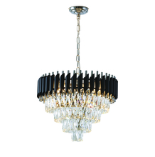 Bethel International Canada GL410C20CH - Black and Chrome Chandelier