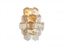 Bethel International Canada GL434W14G - Wall Sconce Stainless Steel & Crystal
