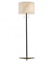 Bethel International Canada JFL123HL-AB - Floor Lamp Antique Brass & Black
