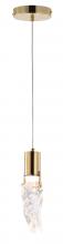 Bethel International Canada MAT06P8G - LED Pendant Metal & Crystal