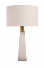 Bethel International Canada MTL06PQ-GD - White and Gold Table Lamp
