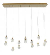 Bethel International Canada OC55C60G - LED Island Lighting Metal & Crystal