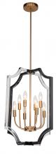 Bethel International Canada TD28C18B - Black and Clear Chandelier