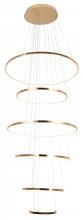 Bethel International Canada TR35GD - Metal and Acrylic LED Chandelier